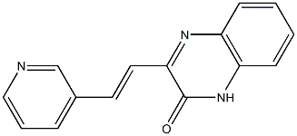 3-[(E)-2-(3-pyridinyl)ethenyl]-2(1H)-quinoxalinone Structure