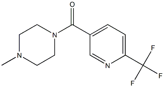 (4-methylpiperazino)[6-(trifluoromethyl)-3-pyridinyl]methanone,,结构式