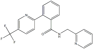  N-(2-pyridinylmethyl)-2-[5-(trifluoromethyl)-2-pyridinyl]benzenecarboxamide