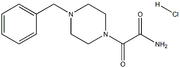 2-(4-Benzyl-piperazin-1-yl)-2-oxo-acetamid hydrochloride 化学構造式