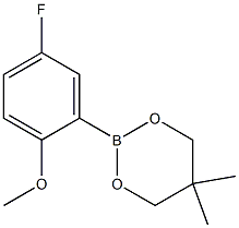 2-(5-Fluoro-2-methoxyphenyl)-5,5-dimethyl-1,3,2-dioxaborinane Structure