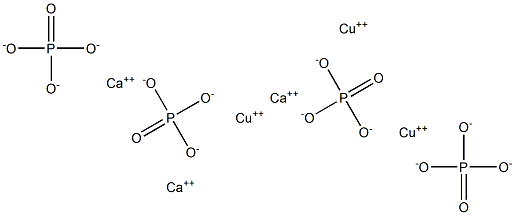 calcium copper phosphate Struktur