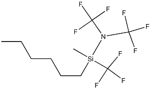 nonafluoorohexyldimethyl(dimethylamino)silane 结构式