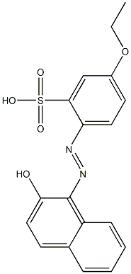 5-Ethoxy-2-[(2-hydroxy-1-naphtyl)azo]benzenesulfonic acid 结构式