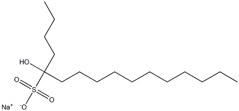5-Hydroxyhexadecane-5-sulfonic acid sodium salt,,结构式