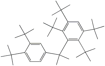 2-(2,3,5,6-Tetra-tert-butylphenyl)-2-(3,4-di-tert-butylphenyl)propane Struktur
