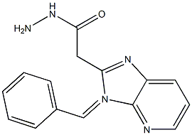 N2-Benzylidene-3H-imidazo[4,5-b]pyridine-2-acetohydrazide Struktur