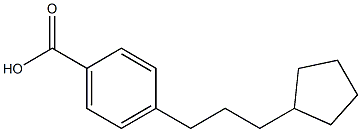 p-(3-Cyclopentylpropyl)benzoic acid Structure