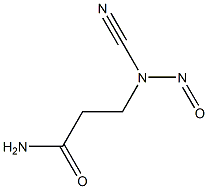 3-(Nitrosocyanoamino)propanamide,,结构式