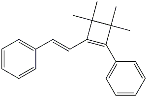 1-Phenyl-2-(2-phenylethenyl)-3,3,4,4-tetramethylcyclobutene Structure