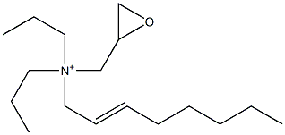 Dipropyl(2-octenyl)glycidylaminium 结构式