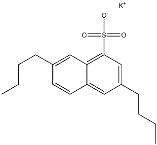 3,7-ジブチル-1-ナフタレンスルホン酸カリウム 化学構造式