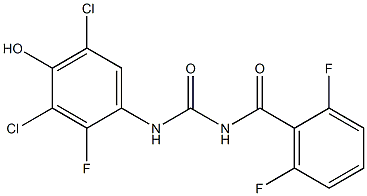 1-(3,5-Dichloro-2-fluoro-4-hydroxyphenyl)-3-(2,6-difluorobenzoyl)urea Structure