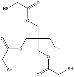 Pentaerithritol tri(mercaptoacetate) Structure
