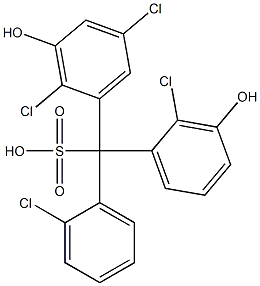 (2-Chlorophenyl)(2-chloro-3-hydroxyphenyl)(2,5-dichloro-3-hydroxyphenyl)methanesulfonic acid
