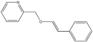 2-[[(E)-スチリルオキシ]メチル]ピリジン 化学構造式