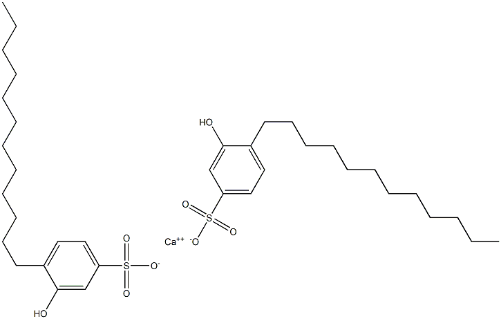 Bis(3-hydroxy-4-dodecylbenzenesulfonic acid)calcium salt 结构式