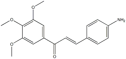 4-Amino-3',4',5'-trimethoxy-trans-chalcone,,结构式