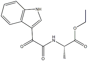 N-[[(1H-Indol-3-yl)carbonyl]carbonyl]-L-alanine ethyl ester Struktur