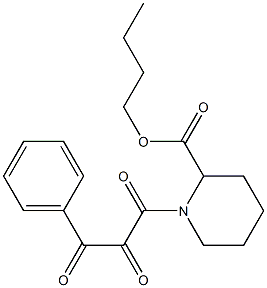 1-[2-(ブトキシカルボニル)ピペリジン-1-イル]-3-フェニルプロパン-1,2,3-トリオン 化学構造式