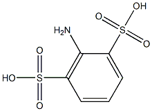 2-アミノ-1,3-ベンゼンジスルホン酸 化学構造式