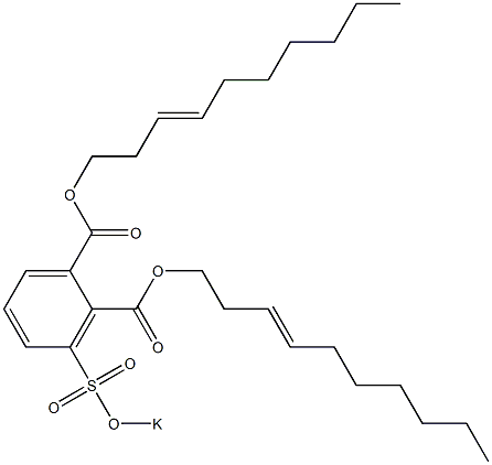 3-(Potassiosulfo)phthalic acid di(3-decenyl) ester|