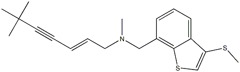 (2E)-6,6,N-Trimethyl-N-(3-methylthio-1-benzothiophen-7-ylmethyl)-2-hepten-4-yn-1-amine