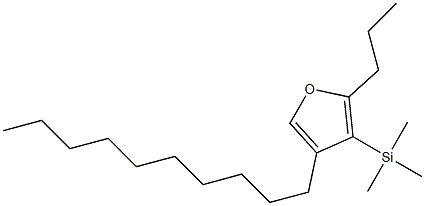 4-Decyl-2-propyl-3-(trimethylsilyl)furan Struktur