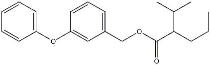 2-Propylisovaleric acid 3-phenoxybenzyl ester 结构式