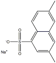 3,6-Dimethyl-1-naphthalenesulfonic acid sodium salt,,结构式