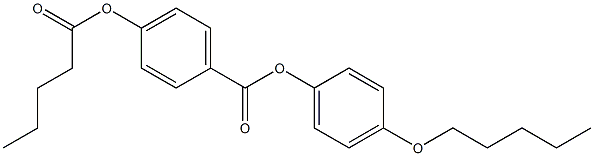 p-Pentanoyloxybenzoic acid p-(pentyloxy)phenyl ester Structure