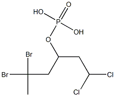 Phosphoric acid hydrogen (2,2-dibromopropyl)(3,3-dichloropropyl) ester|