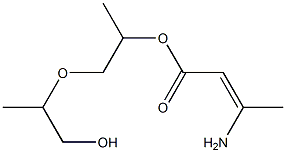 3-Aminocrotonic acid [2-(2-hydroxy-1-methylethoxy)-1-methylethyl] ester 结构式