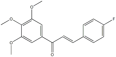 4-Fluoro-3',4',5'-trimethoxy-trans-chalcone,,结构式