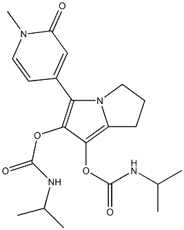 4-[[6,7-Dihydro-1,2-bis(isopropylaminocarbonyloxy)-5H-pyrrolizin]-3-yl]-1-methylpyridin-2(1H)-one|