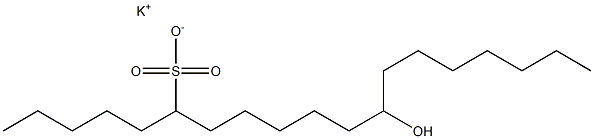 12-Hydroxynonadecane-6-sulfonic acid potassium salt|