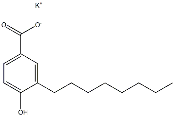 3-Octyl-4-hydroxybenzoic acid potassium salt Struktur
