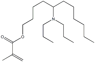 Methacrylic acid 5-(dipropylamino)undecyl ester Structure