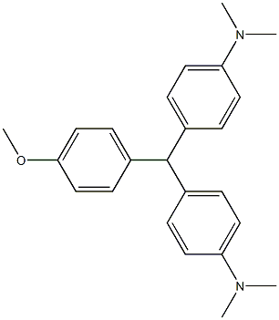 4,4'-[(4-Methoxyphenyl)methylene]bis(N,N-dimethylaniline) Structure