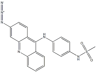 N-[4-(3-Azido-9-acridinylamino)phenyl]methanesulfonamide,,结构式