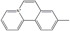 9-メチルベンゾ[a]キノリジニウム 化学構造式