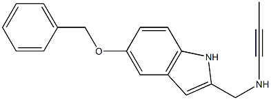 2-[(1-Propynyl)aminomethyl]-5-(benzyloxy)-1H-indole Structure