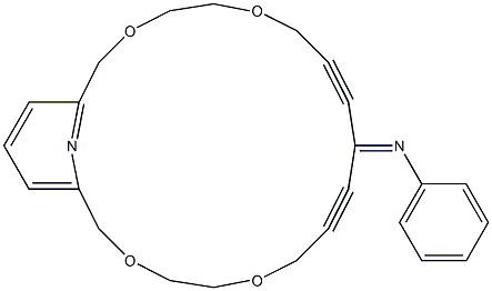 10-Phenylimino-3,6,14,17-tetraoxa-23-azabicyclo[17.3.1]tricosa-1(23),19,21-triene-8,11-diyne