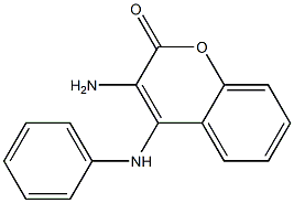 3-Amino-4-anilino-2H-1-benzopyran-2-one Structure