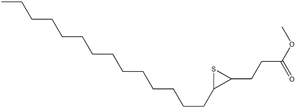 4,5-Epithiononadecanoic acid methyl ester Structure