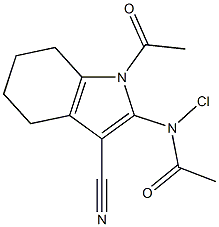 1-Acetyl-2-(chloroacetylamino)-4,5,6,7-tetrahydro-1H-indole-3-carbonitrile