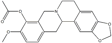 5,8,13,13a-Tetrahydro-9-acetoxy-10-methoxy-6H-benzo[g]-1,3-benzodioxolo[5,6-a]quinolizine