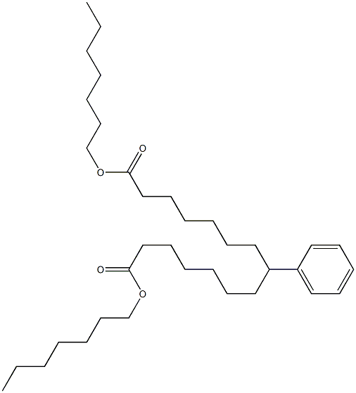 7-Phenyltridecane-1,13-dicarboxylic acid diheptyl ester Structure