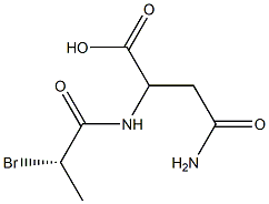 (S)-2-[(2-Bromopropionyl)amino]-3-(aminocarbonyl)propionic acid|