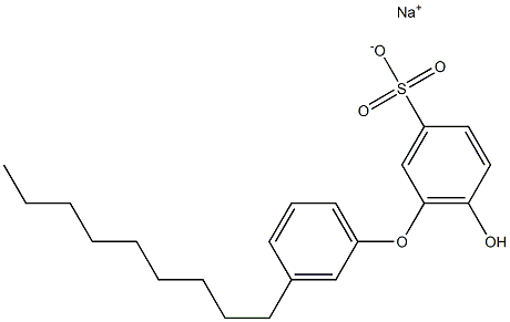 6-Hydroxy-3'-nonyl[oxybisbenzene]-3-sulfonic acid sodium salt,,结构式